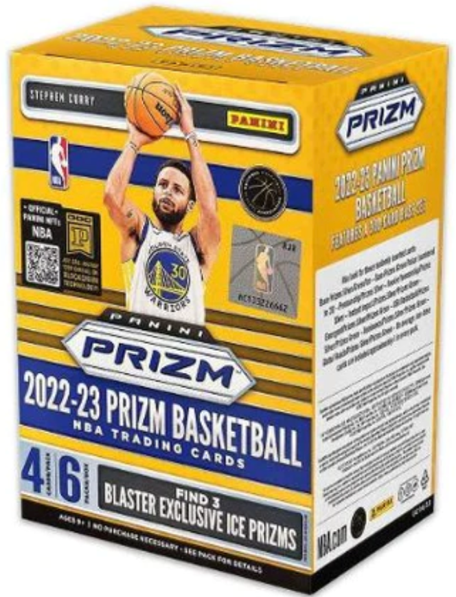 2022–23 Panini Prizm Basketball Blaster Box sealed retail box with Prizm parallels and rookie cards